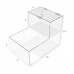FixtureDisplays® Locking Acrylic Fundraising Donation Box Coin Container with Cam Lock + Product Compartment Give N Take 15945
